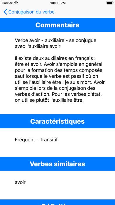 Le Conjugueur App screenshot #3