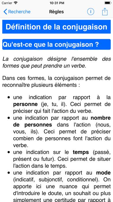 Le Conjugueur App screenshot #4