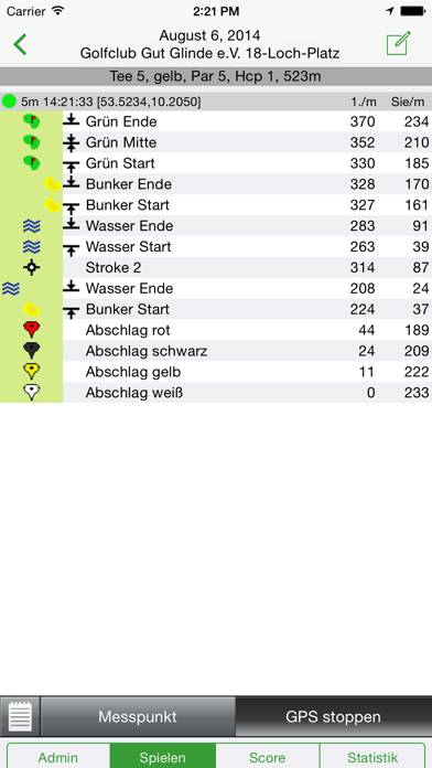 My Golfscore App-Screenshot