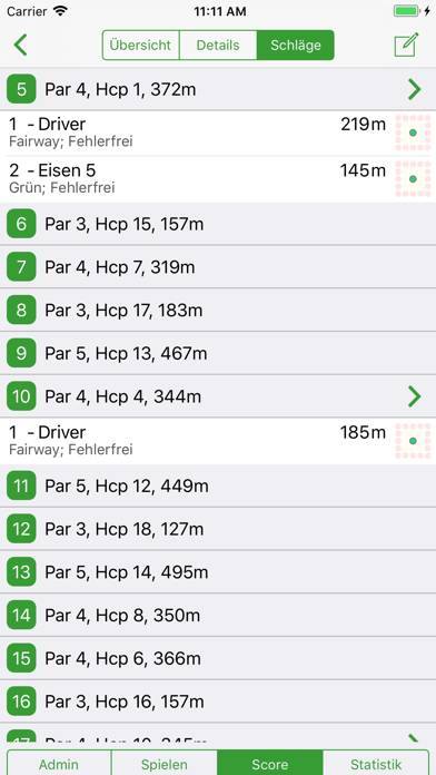 My Golfscore App-Screenshot