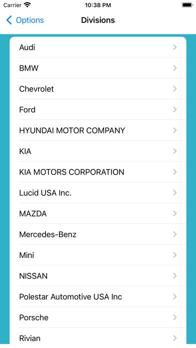 CarFacts App screenshot