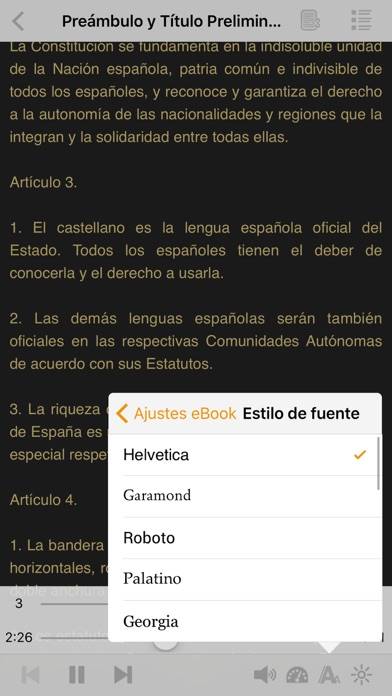 La Constitución Española en AudioEbook App screenshot #5
