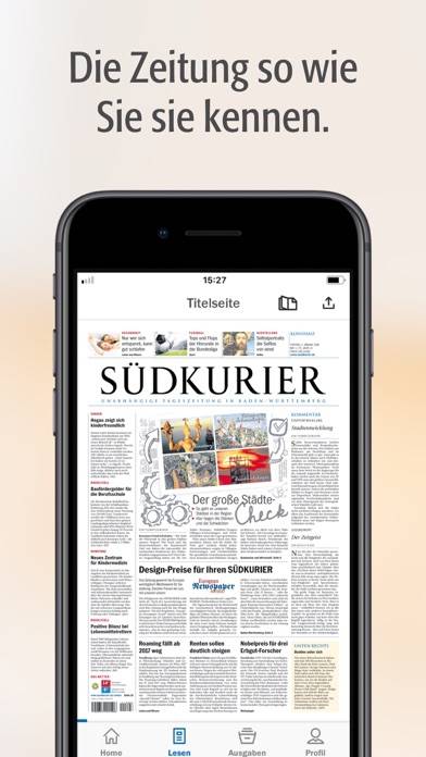 SÜDKURIER Digitale Zeitung App screenshot #1