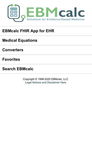EBMcalc Statistics Capture d'écran de l'application #1