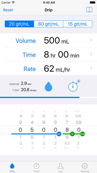 Drip Infusion - IV Rate Calc Bildschirmfoto