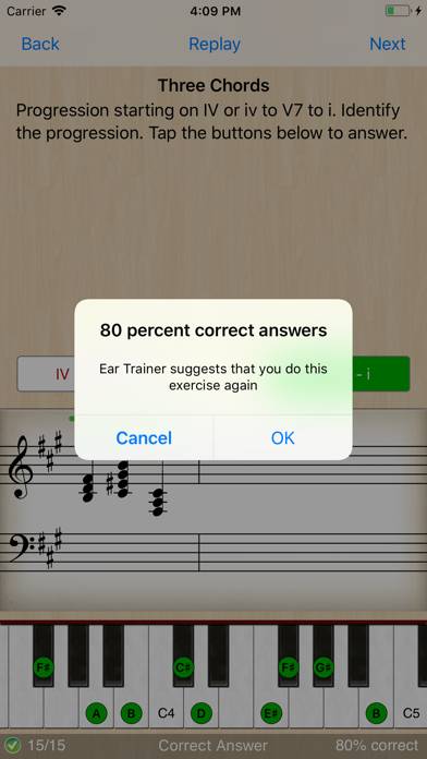 Ear Trainer Schermata dell'app #3