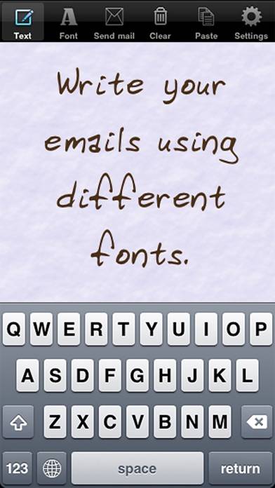 Handwritten email App screenshot #1
