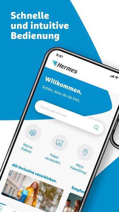 Hermes Paket App-Screenshot