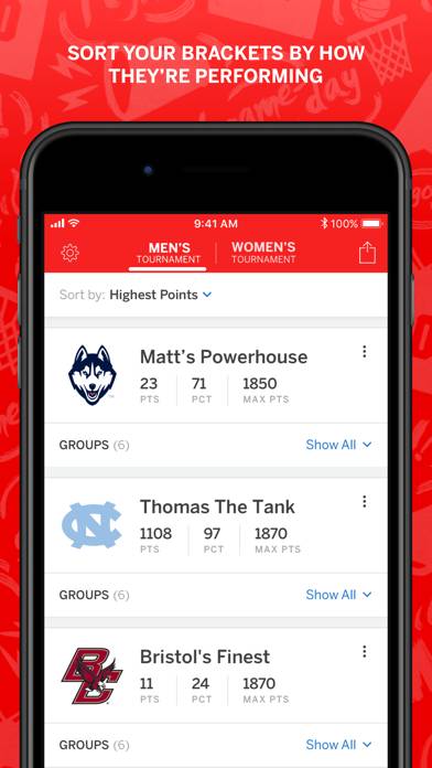 ESPN Tournament Challenge App skärmdump #4