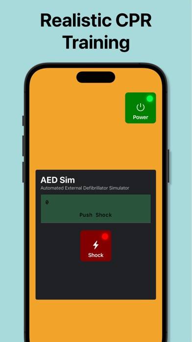 AED Sim immagine dello schermo