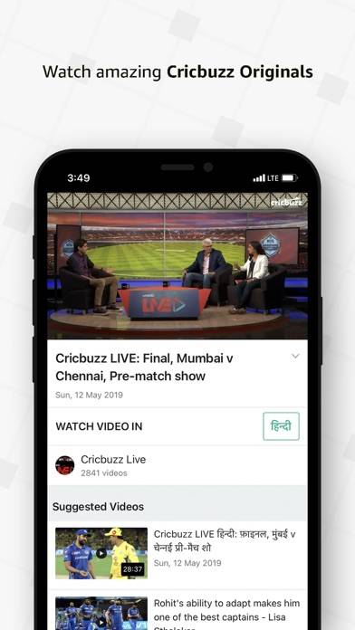 Cricbuzz Live Cricket Scores App skärmdump #3