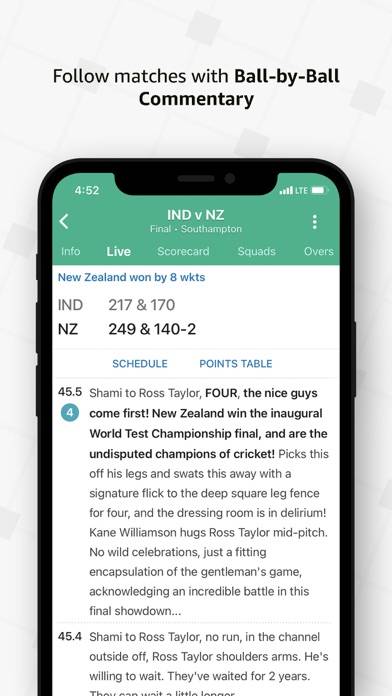 Cricbuzz Live Cricket Scores Schermata dell'app #5