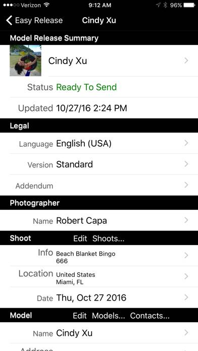 Easy Release Captura de pantalla de la aplicación #2