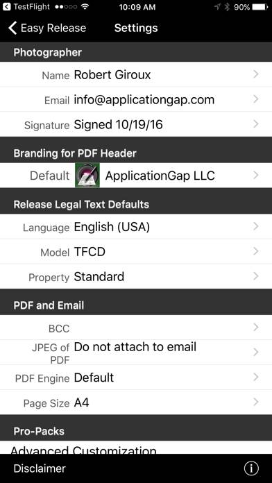 Easy Release Captura de pantalla de la aplicación #4