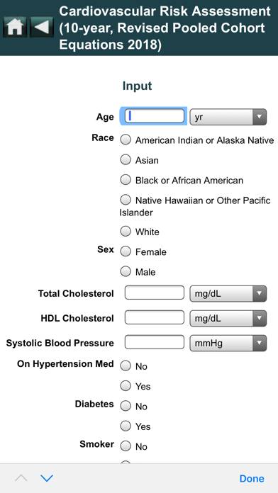 EBMcalc Cardiac Capture d'écran de l'application