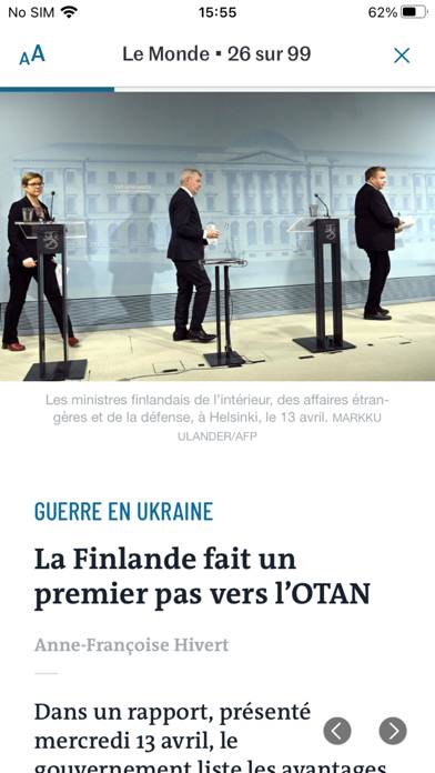 Journal Le Monde Captura de pantalla de la aplicación #3