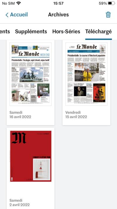 Journal Le Monde Captura de pantalla de la aplicación #6