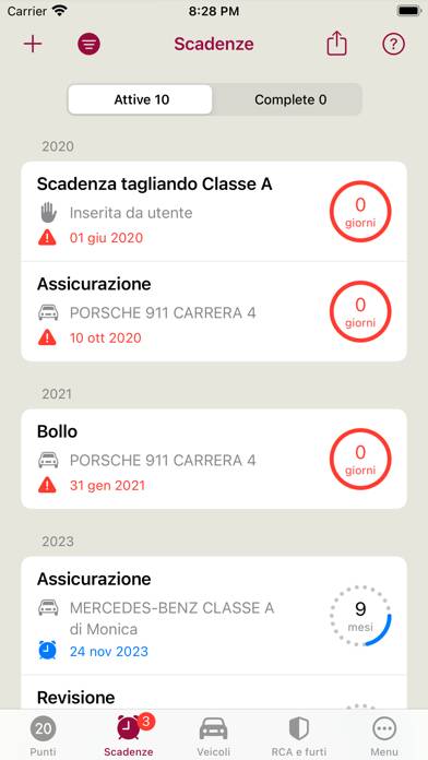 Punti Patente Schermata dell'app