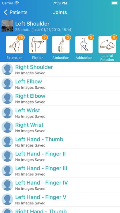 DrGoniometer Schermata dell'app #2