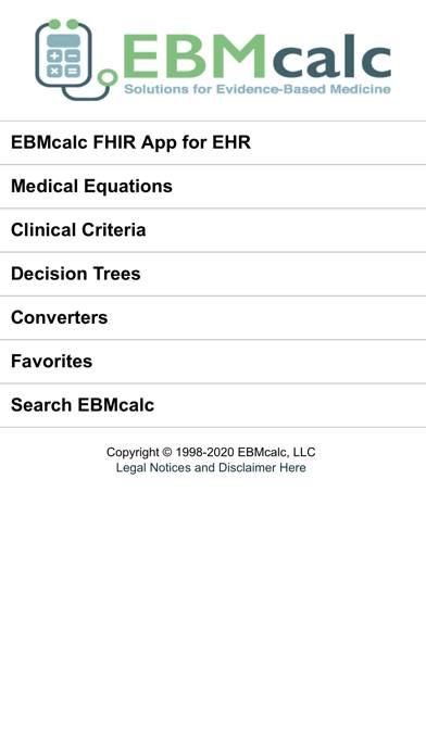 EBMcalc G.I. App screenshot #1