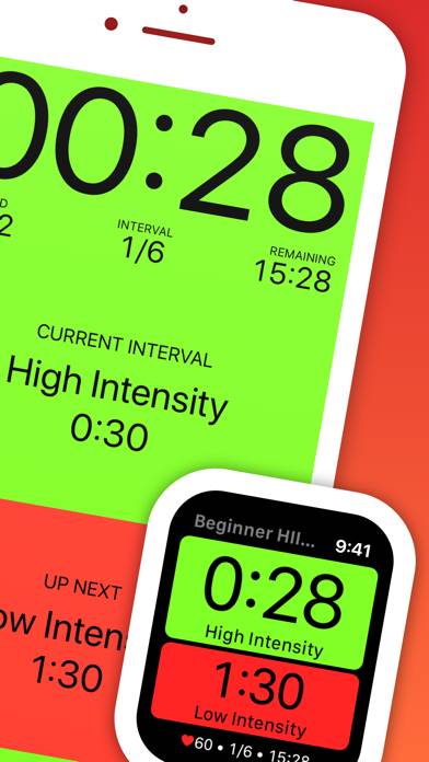 Seconds Pro Interval Timer Captura de pantalla de la aplicación #2