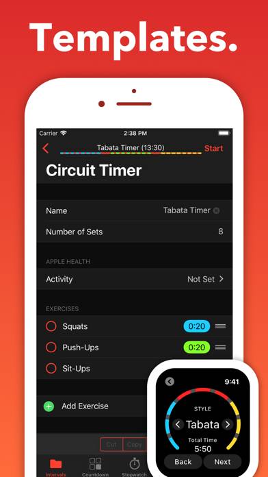 Seconds Pro Interval Timer Captura de pantalla de la aplicación #5