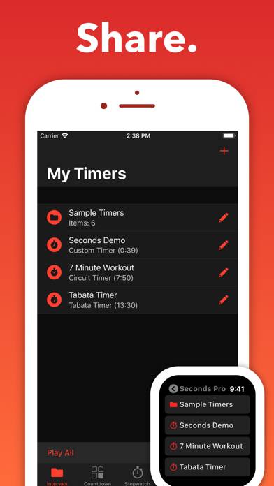 Seconds Pro Interval Timer App skärmdump #6