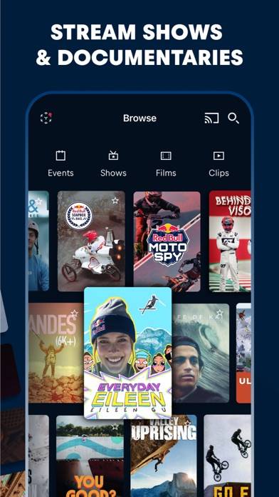 Red Bull TV: Watch Live Events Schermata dell'app #3