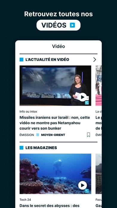 FRANCE 24 Capture d'écran de l'application