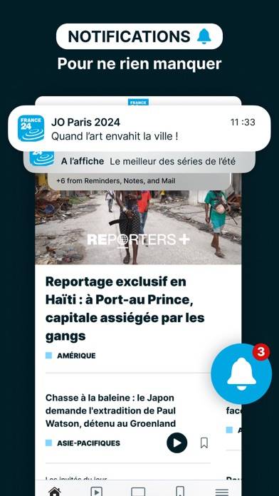 FRANCE 24 Capture d'écran de l'application