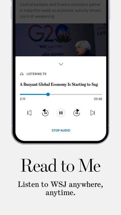 The Wall Street Journal. Capture d'écran de l'application #6