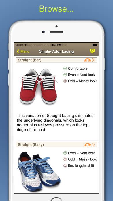 Ian's Laces App screenshot #2