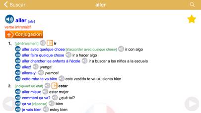 Dictionnaire Français-Espagnol Captura de pantalla de la aplicación #3