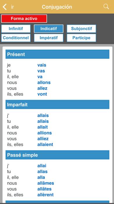 Dictionnaire Français-Espagnol Captura de pantalla de la aplicación #5