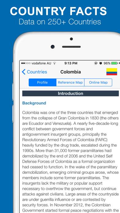World Factbook 2023 Pro Captura de pantalla de la aplicación #1