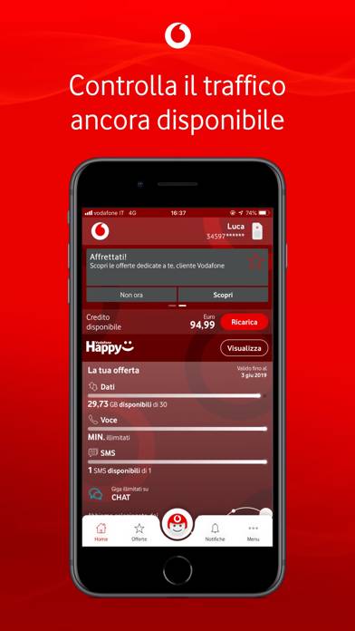My Vodafone Italia Schermata dell'app #1