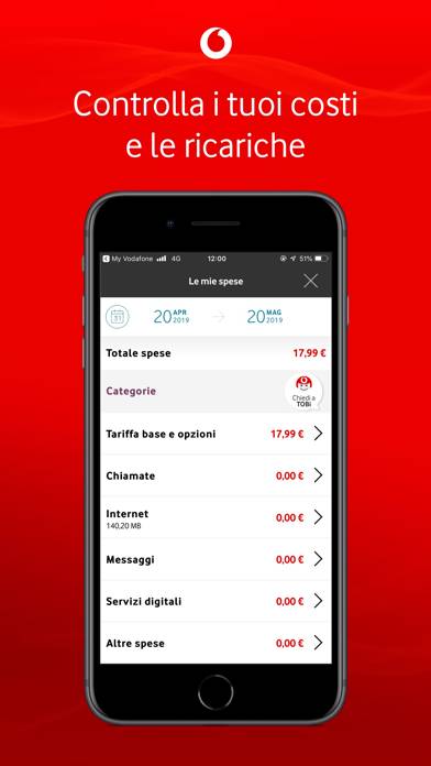 My Vodafone Italia Schermata dell'app #3