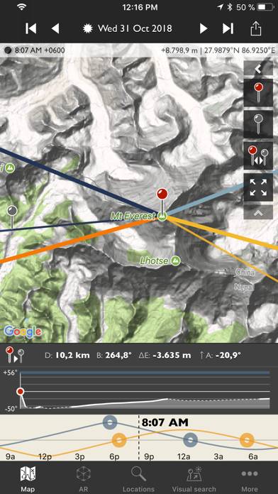 The Photographer's Ephemeris Schermata dell'app #4