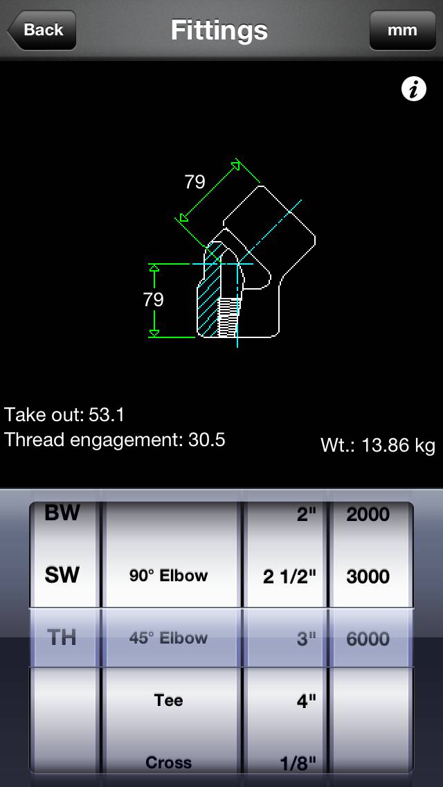 Pipe Fittings App screenshot