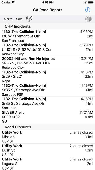 California Road Report App screenshot #6