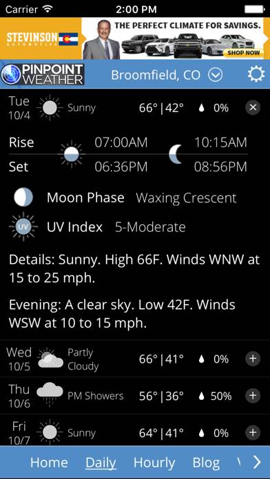 Pinpoint Weather App screenshot #2