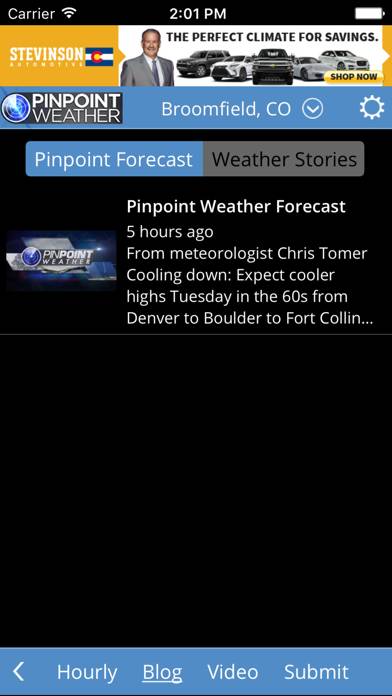 Pinpoint Weather App screenshot