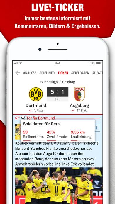 Kicker Fußball News App screenshot #2