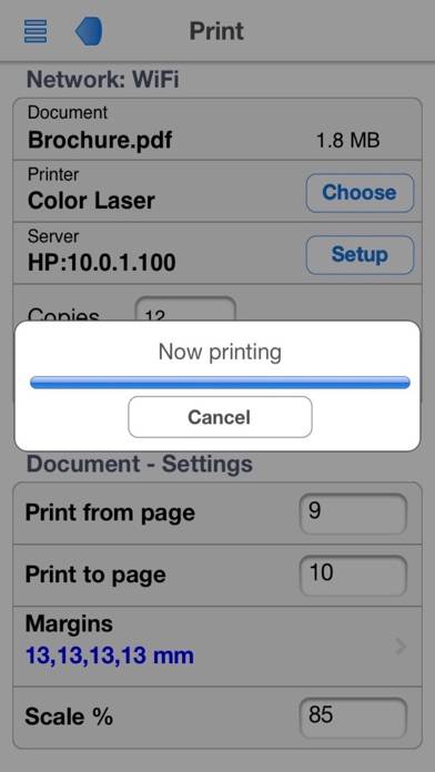PrintCentral for iPhone Schermata dell'app #3