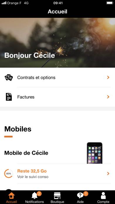 Orange et moi France App screenshot #1