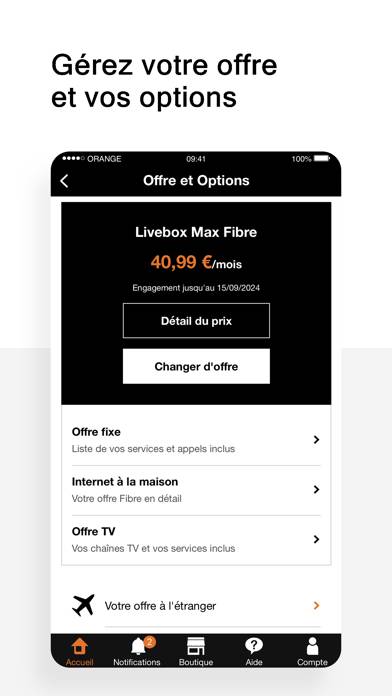 Orange et moi France Capture d'écran de l'application