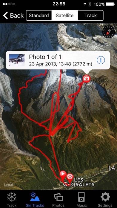 Ski Tracks Lite App skärmdump #2
