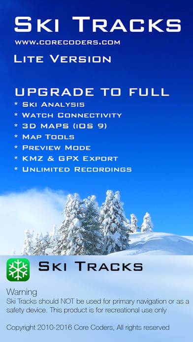 Ski Tracks Lite Captura de pantalla de la aplicación #5