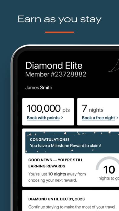 IHG Hotels & Rewards App screenshot