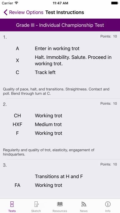 FEI EquiTests 4 App screenshot